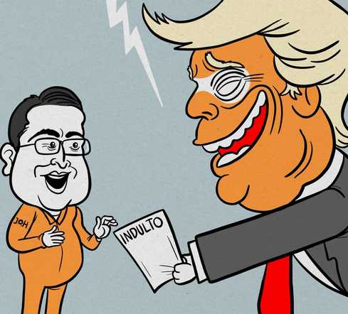 El indulto de Trump no frena la justicia contra Juan Orlando Hernández