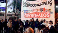 Suspensiones en Georgalos por el derrumbe de las ventas
