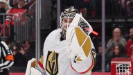 Golden Knights goalie Akira Schmid’s immediate reaction to shutting out former team
