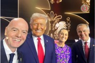 Infantino logra la selfie de Claudia Sheinbaum, Donald Trump y Mark Carney