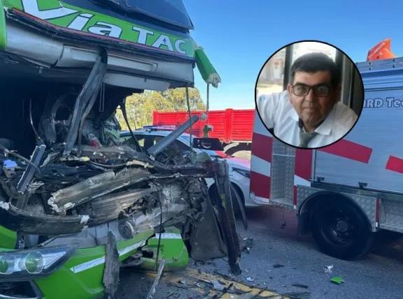 Quién era el chofer que murió tras chocar contra un camión
