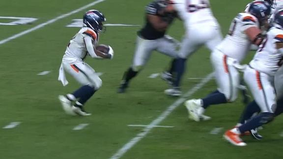 Broncos beat Raiders 24-17 to extend winning streak to 10 games as ...