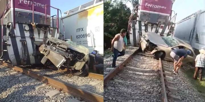 Fatal intento por ganarle el paso al tren deja dos muertos en Pueblo Nuevo Papaloapan