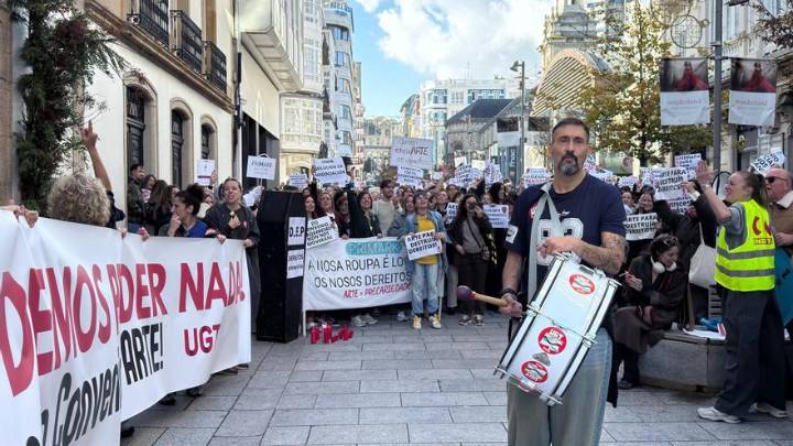 Huelga en el comercio textil de A Coruña contra el convenio estatal