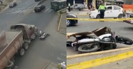 Efectivo PNP perdió la vida en la Panamericana Norte: Volquete lo arrolló cuando iba en motocicleta