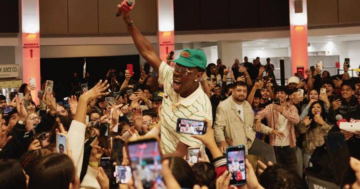 Advice and iPads: Tyler, the Creator returns to his Hawthorne high school alma mater to give back