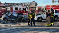 Passenger dies in west-side San Antonio crash; drivers hospitalized after collision and fire at Culebra and Ingram
