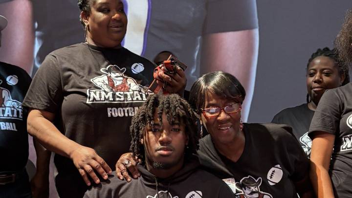 Jamaun Thompson explains why he picked New Mexico State