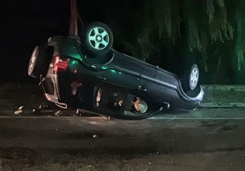 Accidente vial en la ruta provincial 18: un hombre resultó herido tras volcar su vehículo