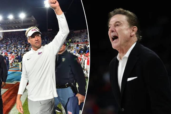 Rick Pitino takes jab at broken college football after Lane Kiffin
