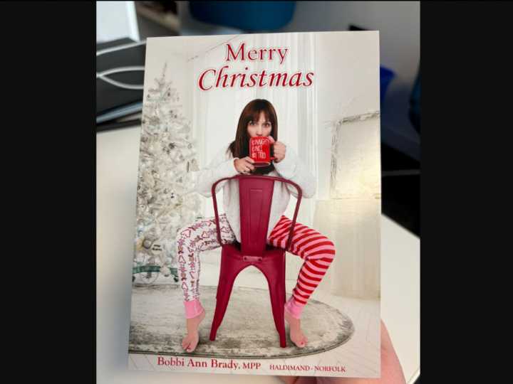'Fun' Southwestern Ontario MPP fires back at criticism over Christmas card
