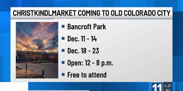 First-ever Christkindlmarket coming to Old Colorado City