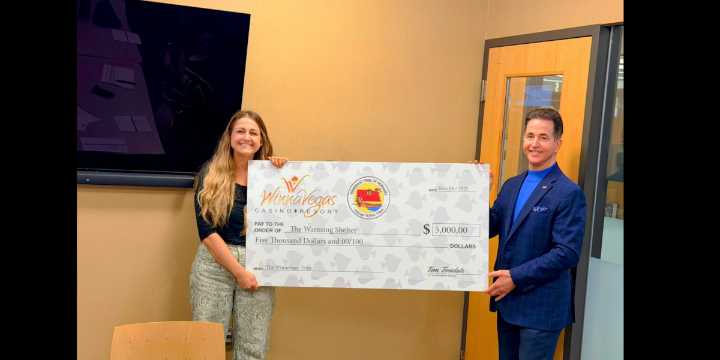 Warming Shelter received $5,000 donation