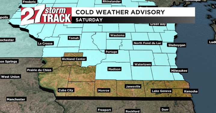 Bitterly cold temperatures settle in for the weekend