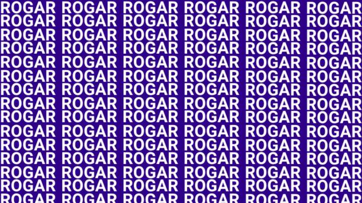 Solo la mente de un genio puede encontrar la palabra 'ROBAR' en menos de 5 segundos