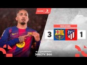 Barcelona venció 3-1 a Atlético Madrid y es el único líder de LaLiga 