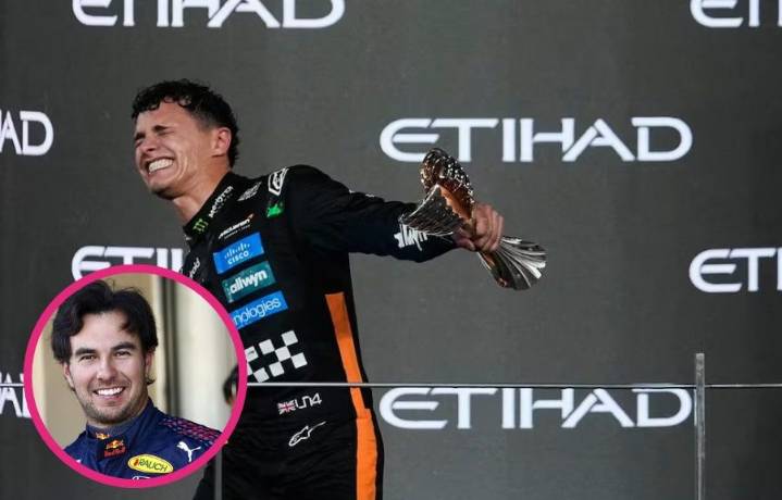 Sergio “Checo” Pérez felicita a Lando Norris tras su primer título en la F1