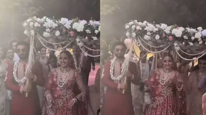 Ranveer Singh turns emotional as he walks his sister down the aisle. Watch