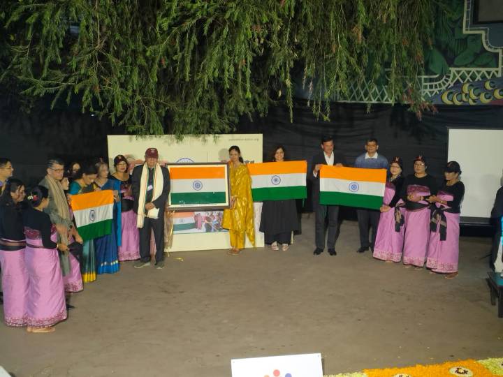 Manipur to Maharashtra: Women Celebrate National Unity with Flag-Making and Cultural Performances In Pune