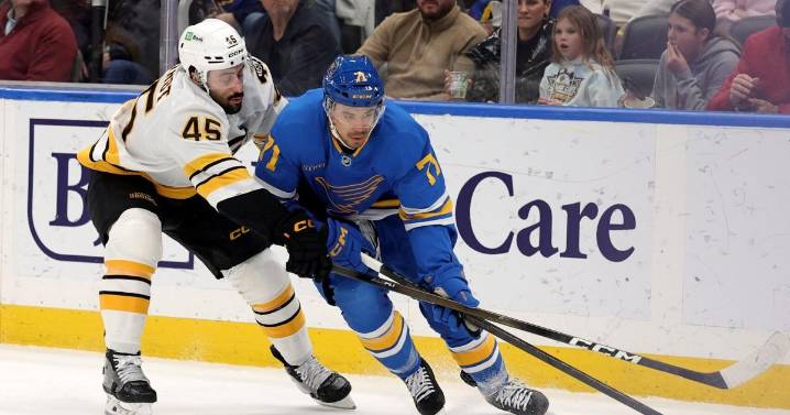 Another win streak ends at two as Blues fall to Bruins 5