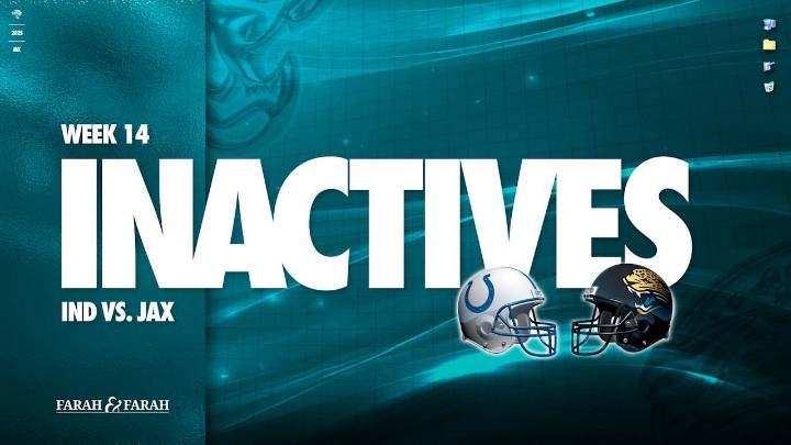 In and Out, 2025 Week 14: Travon Walker Is Active, Parker Washington and Six Others Are Inactive