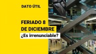¿Es irrenunciable el feriado del 8 de diciembre? Revisa qué pasa con el comercio