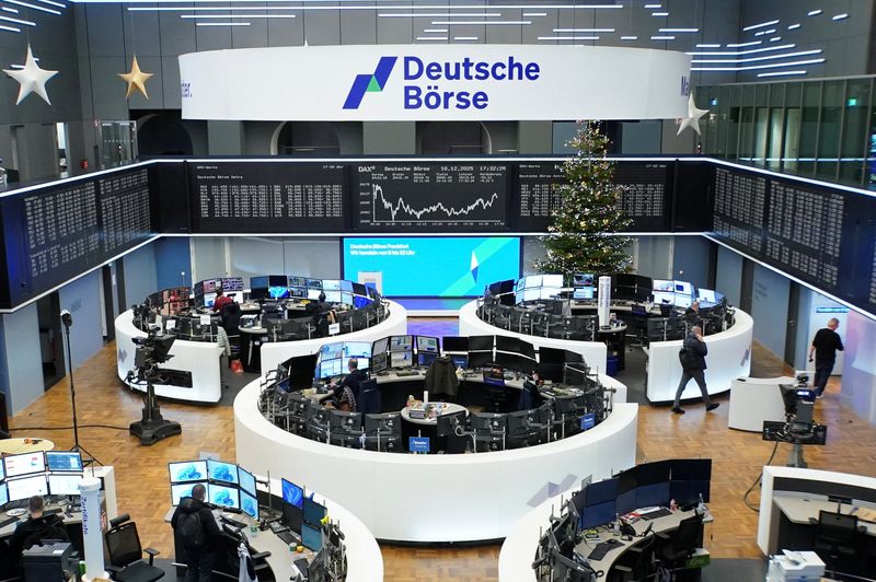 European stocks hit one-month high, Wall Street futures down after tech selloff