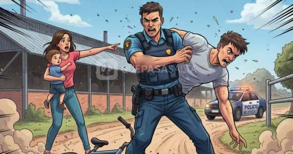 Chorro asaltó a salteña y mordió a un policía cuando lo detenían: quiso huir en bici