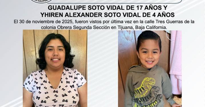 Se busca a Guadalupe Soto Vidal y Yhiren Alexander Soto Vidal