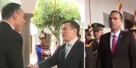José Jerí fue recibido por el presidente de Ecuador, Daniel Noboa, para dar inicio a Gabinete Binacional