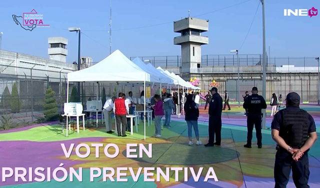 Implementará INE voto en prisión preventiva en el Proceso Electoral Local 2025