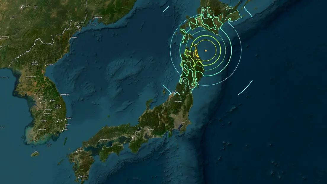Amenaza de tsunami en Japón tras un potente terremoto hoy 8