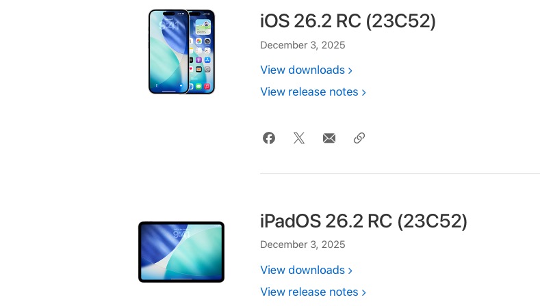 iOS 26.2 RC and More Released for Developers, iOS 18.7.3 is Out