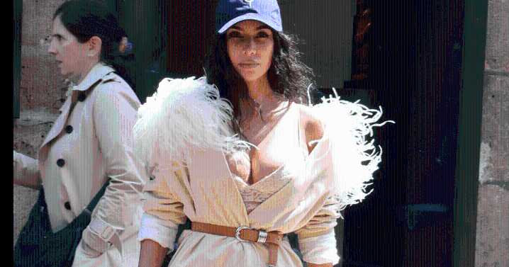 Kim Kardashian's Kimono Sleeves Are the Largest You've Ever Seen