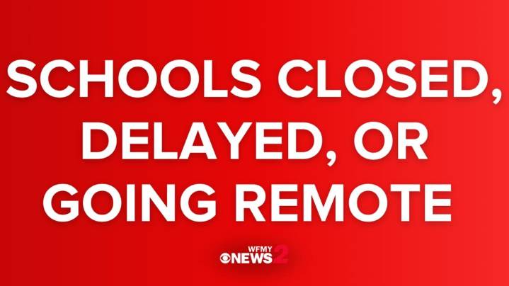 Schools closed, delayed, or going remote for Tuesday, December 9