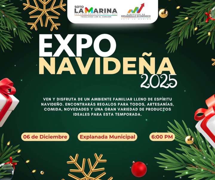 Ven a vivir la magia de la Navidad  en la Expo Navideña 2025