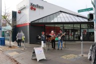 West Seattle Blog… | VIDEO: B-Sharp Studio musicians busk for food-bank support