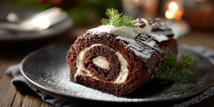 Cómo preparar un “tronco de navidad”, un clásico de las fiestas decembrinas