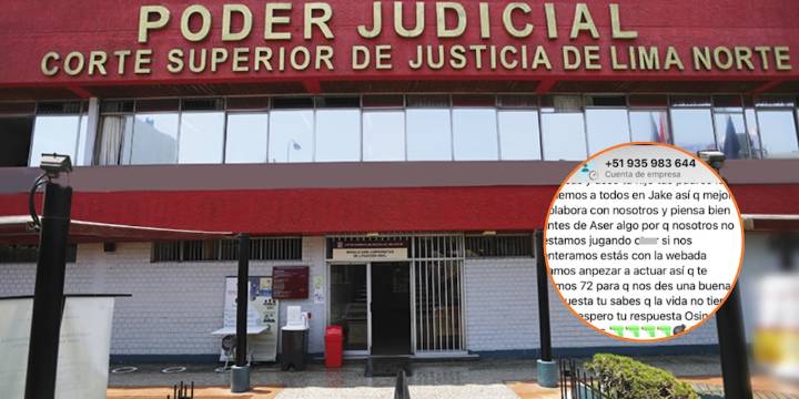 Extorsionan a trabajadora de la Corte Superior de Justicia: delincuentes le exigen S/ 50 mil