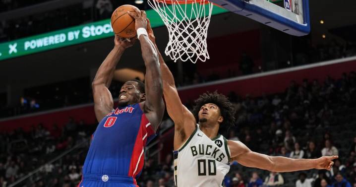 Cunningham and Duren lead Pistons to rare victory over Bucks