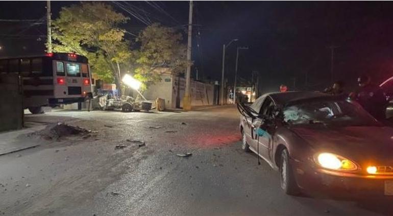 Dio rutero vuelta prohibida y provocó choque; un lesionado