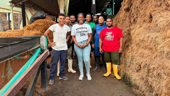 Coagropacífico impulsa economía circular con la transformación de estopa de coco en Tumaco