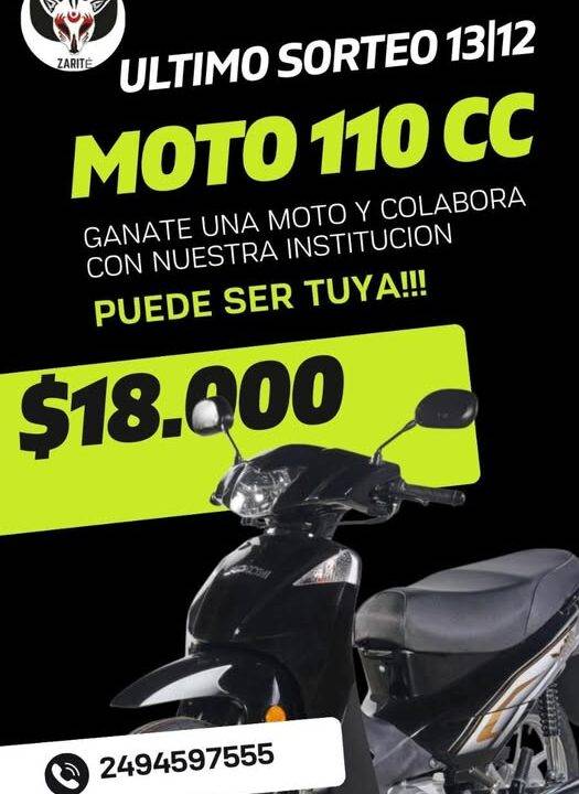 Rifa 2025 de Zarité / El Iphone para Susana Barbieri – El sábado 13 de Diciembre, sortea la moto