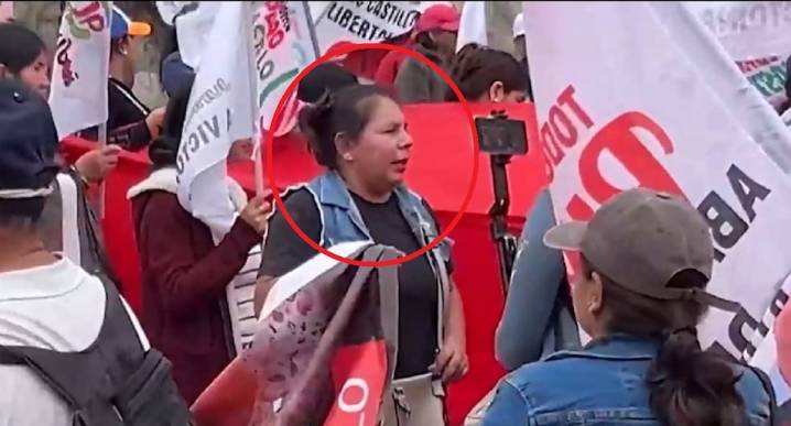 Hermana de Pedro Castillo trabaja en un municipio, pero participa en protestas en horario laboral