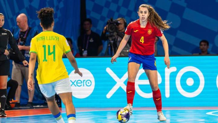 España no puede con Brasil y luchará por el tercer puesto del Mundial femenino de fútbol sala (1