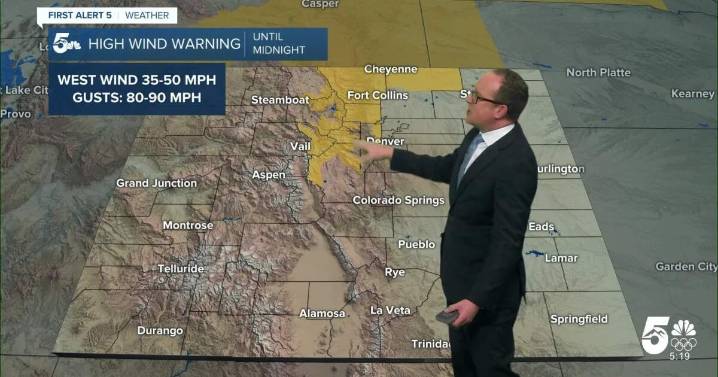 Warmer Tuesday, with damaging wind gusts in Colorado's high country