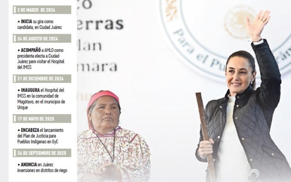 Mañana, quinta visita de Claudia en el Estado