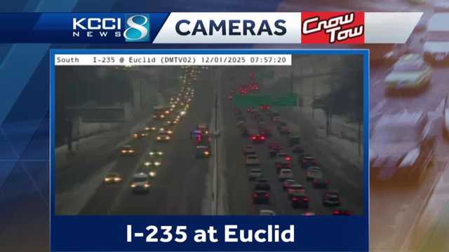 Des Moines traffic: Watch for slick spots on Monday morning commute