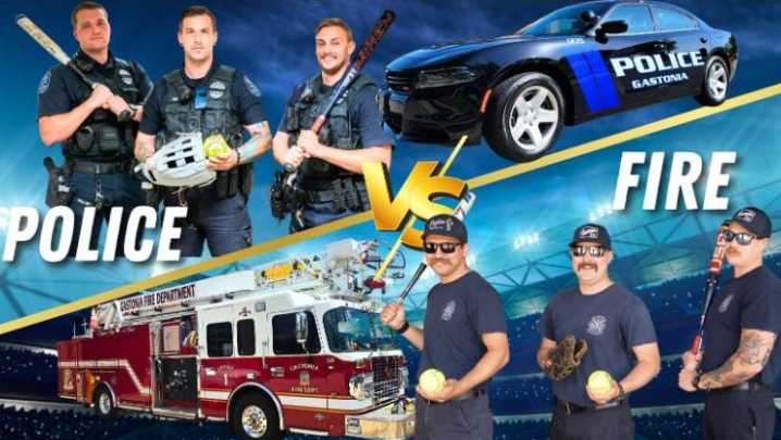 Gastonia police, firefighters to compete in softball game for charity