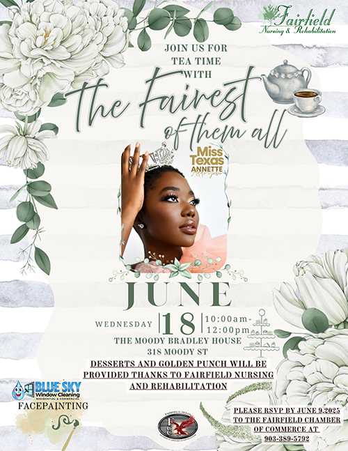 RSVP to Join Miss Texas for a Tea Party on June 18